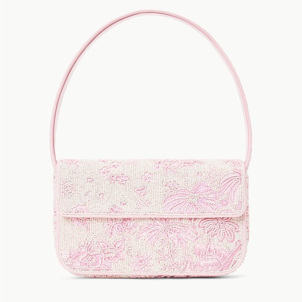STAUD - PINK TOILE TOMMY BAG